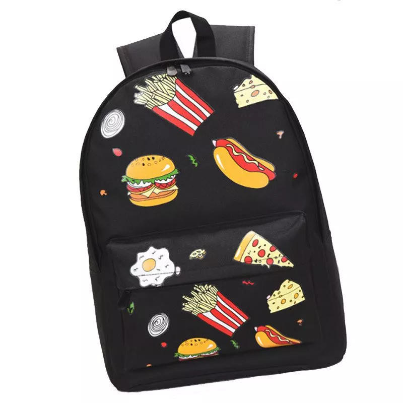 mochila pasta bolsa fast food lanche Mochila Pasta Bolsa Mustache