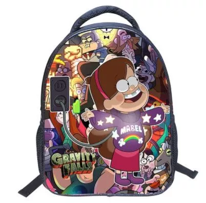 mochila pasta bolsa gravity falls mabel Colar Gravity Falls Journal 2