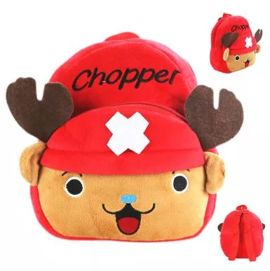 mochila pasta bolsa infantil anime one piece chopper Mochila Pasta Bolsa Vamp Ossos Caixão Vermelha