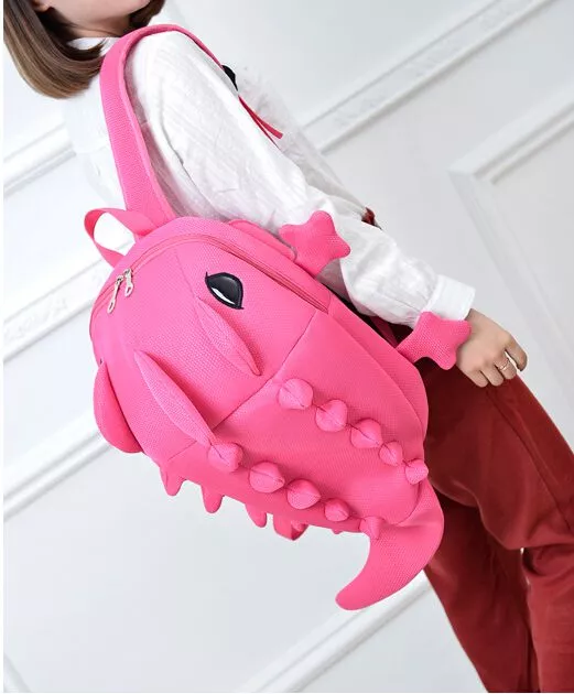 mochila pasta bolsa lagarto rosa Mochila Pasta Bolsa Desenho Animado Olhos Monstro