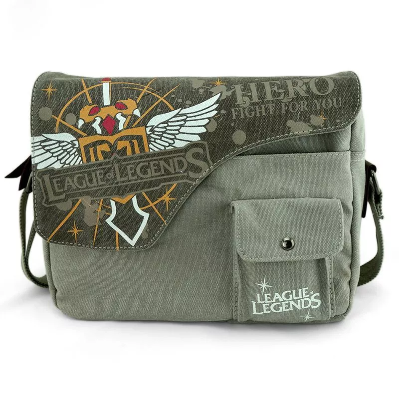 mochila pasta bolsa league of legends lol Brinco Machado Punk Preto