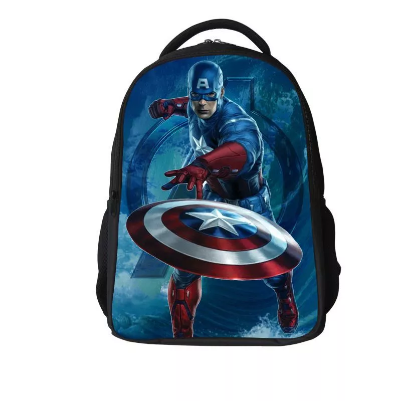 Mochila Pasta Bolsa Marvel Avengers Capitão América