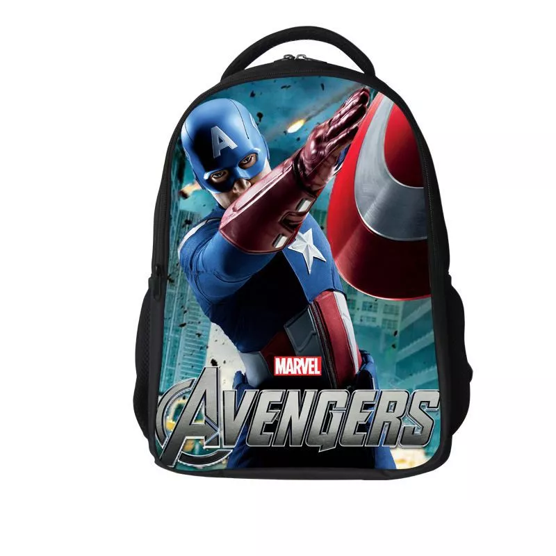 Mochila Pasta Bolsa Marvel Avengers Capitão América
