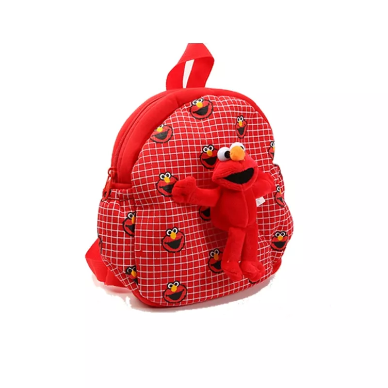 Mochila Sesame Street Elmo De Pelúcia mochila crianças do jardim de infância mochila De Pelúcia Brinquedo de Presente o Saco de Escola Do Bebê Brinquedos Dos Desenhos Animados