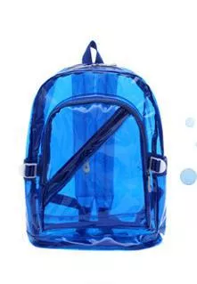 mochila transparente azul Mochila Transparente Roxo