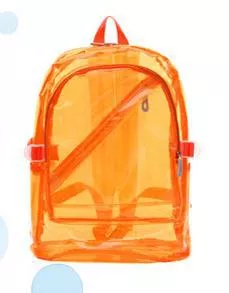 mochila transparente laranja Mochila Infantil Vaca