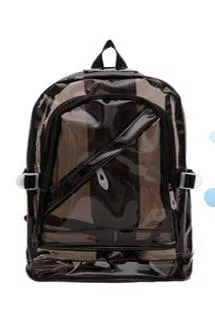 Mochila Transparente Preto