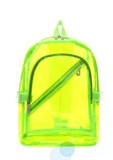 mochila transparente verde Mochila Transparente Roxo