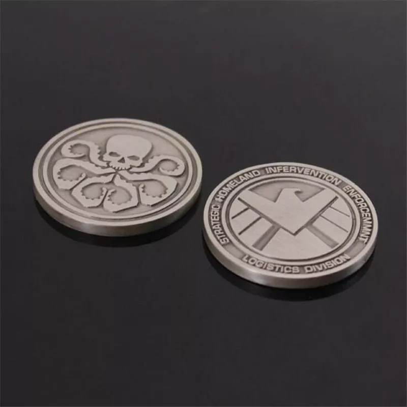 moeda agents of shield costumes badge coin hydra commemorative coin fancy funny gift Pelúcia Pokemon Goomy