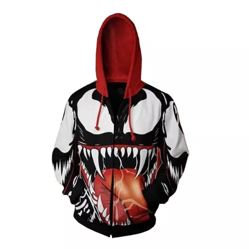 moletom homem aranha marvel venom carneficina carnage 23723 Jaqueta Blusa Frio Capitão América Uniforme Clássico Cartoon Vingadores Avengers Ultimato Marvel