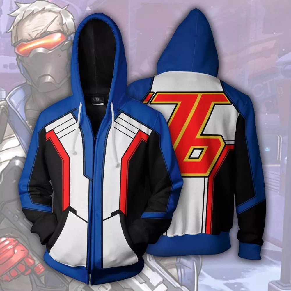 moletom overwatch soldado 76 jack morrison moletom com capuz moletom cosplay traje Colar prata cor colar para mulheres bonito peixe e peixe gancho colar corrente jóias S-N376