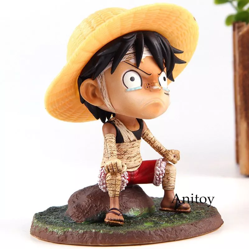 monkey d luffy one piece luffy acao pvc colecao figura kid brinquedos modelo Pelúcia Set 2pcs Mr Bean