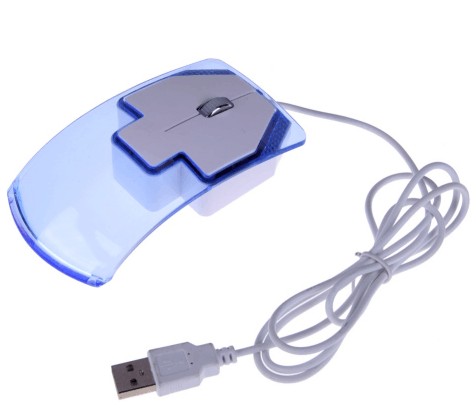mouse transparente led Optico com fio HXSJ M10 Mouse Sem Fio de Jogo 2400 dpi Recarregável 7 Cores