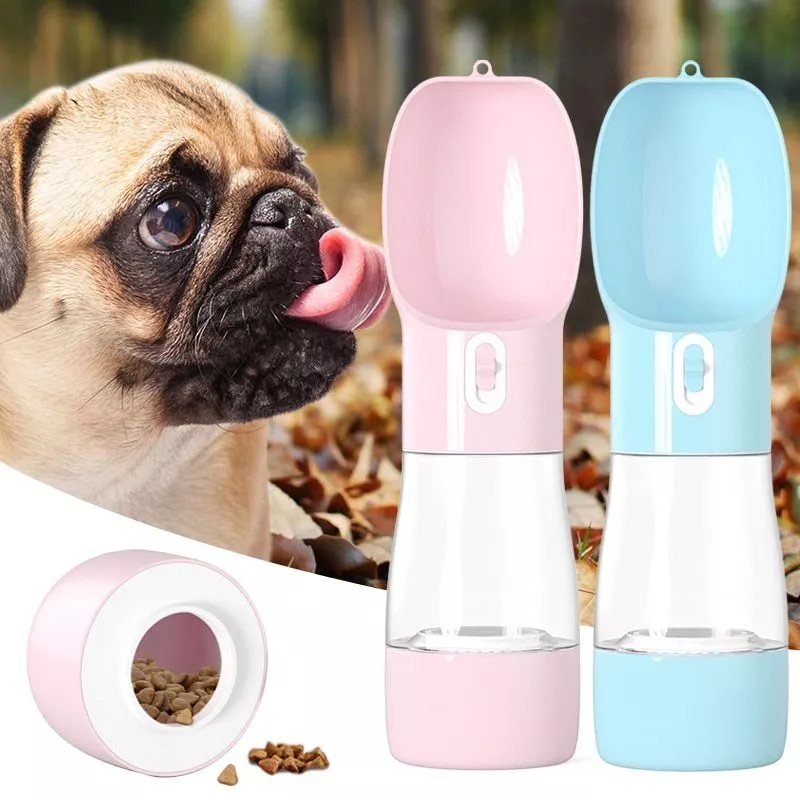 Multifunções portátil Garrafa de Água Cão de Estimação Para Cães Dog Food Água Feeder Bacia Bebendo Dispensador de Água Gato Filhote de cachorro do animal de Estimação Produtos