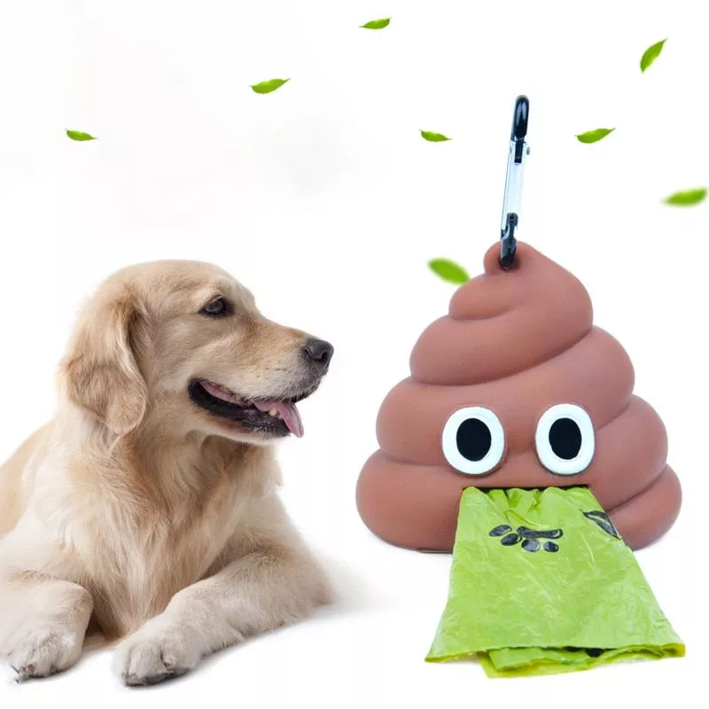 owdbob dog poop bag dispenser eco friendly pet waste bag holder outdoor portable dog Pelúcia Pokemon bagon 10