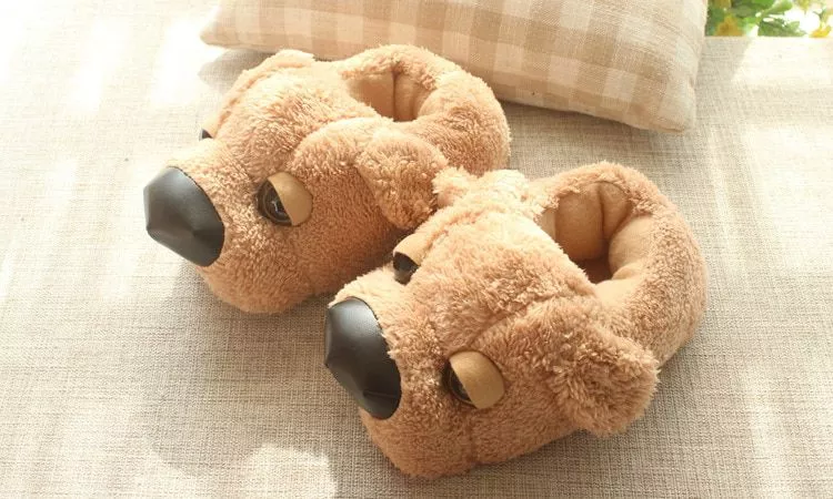 Pantufa Adulto Ursinho Marrom