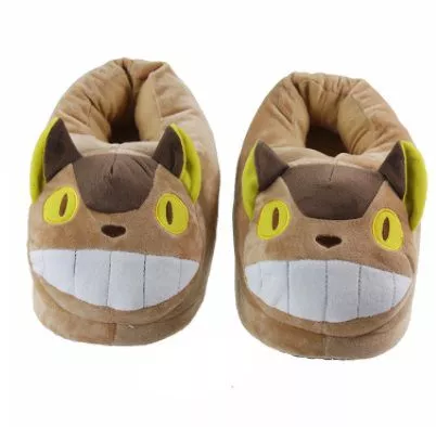 Pantufa Adulto Anime Meu Vizinho Totoro Ônibus Gato