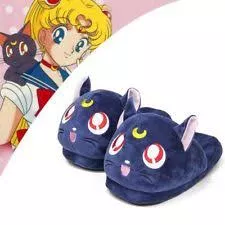 pantufa adulto anime sailor moon luna Marinheiro luna acessório para cabelos de gato, acessório para cosplay, ferramenta de maquiagem limpa, faixa de cabeça