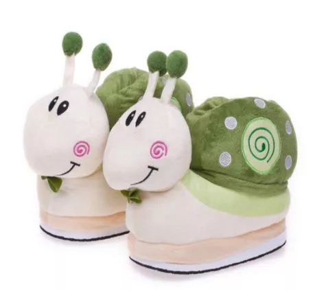 Pantufa Adulto Caracol Verde