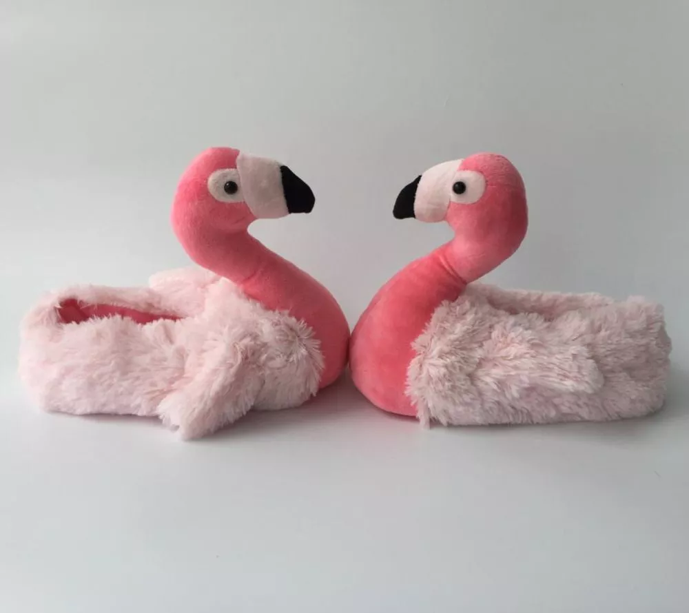 Pantufa Adulto Flamingo