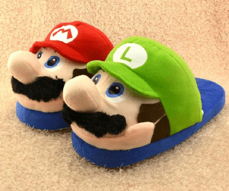 pantufa adulto mario luigi bros Carteira Jogo Super Mario Bros 9cm