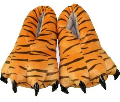Pantufa Adulto Pata de Tigre