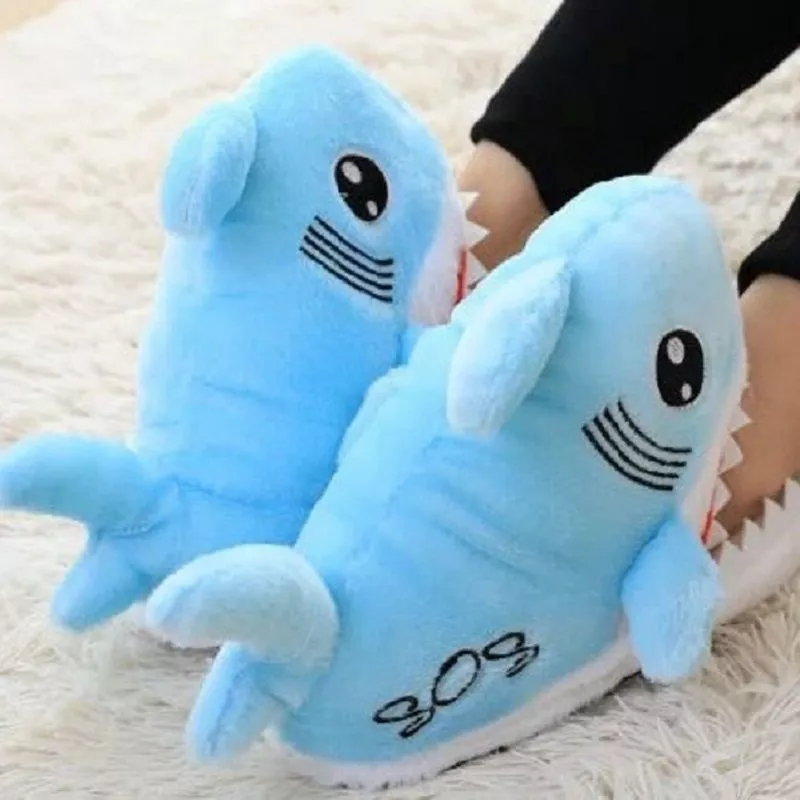 Pantufa Adulto Tubarão Azul