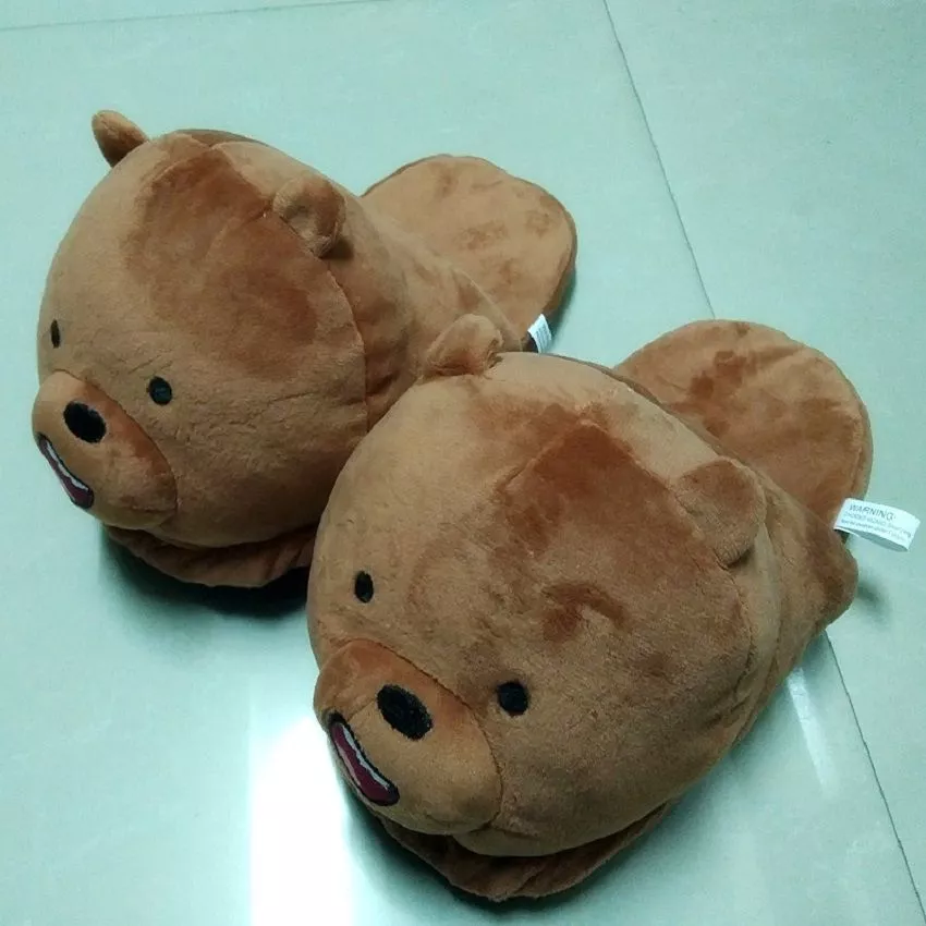 Pantufa Adulto Urso Marrom