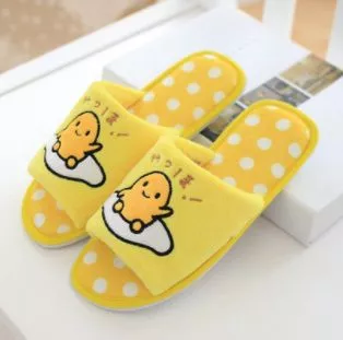 pantufa chinelo adulto anime gudetama 2 Pantufa chinelo gudetama Bonito dos desenhos animados gudetama ovo preguiçoso adulto chinelos de pelúcia inverno quente indoor sapatos macio pelúcia animais brinquedos bonecas