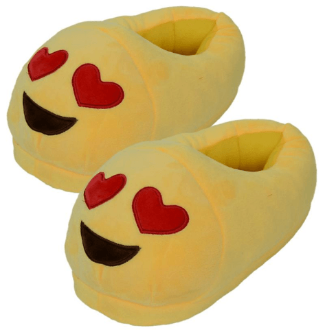 Pantufa Chinelo Adulto Emoji Apaixonado