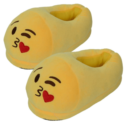 Pantufa Chinelo Adulto Emoji Beijo