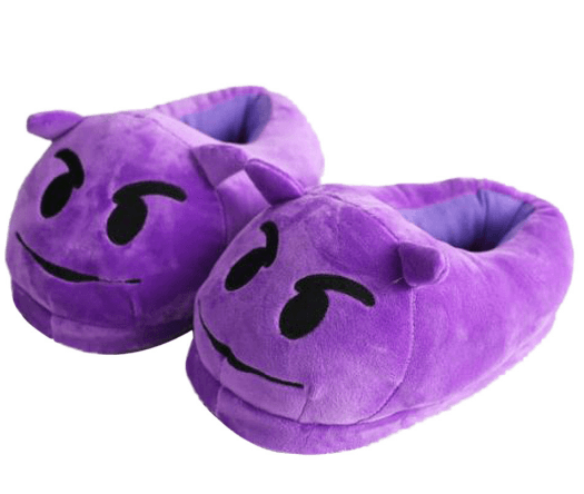 Pantufa Chinelo Adulto Emoji Mente Malvada