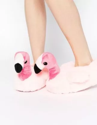 Pantufa Chinelo Adulto Flamingo