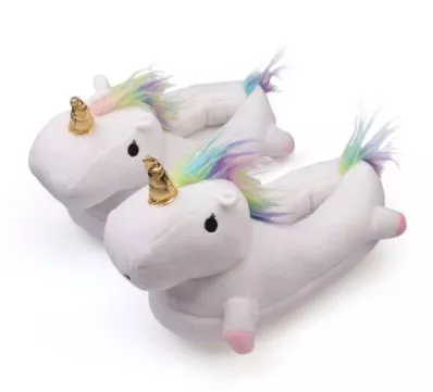 Pantufa Chinelo Adulto Unicornio Colorido