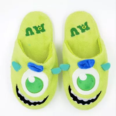 Pantufa Chinelo Adulto Universidade Monstros Mike Wazowski