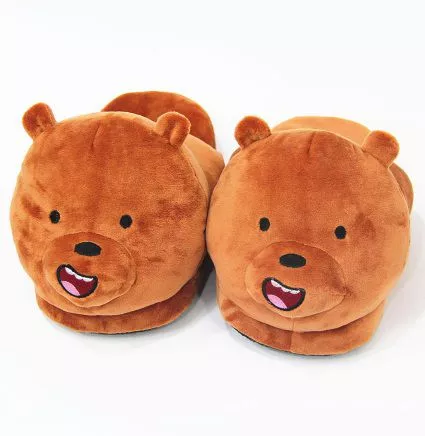 Pantufa Chinelo Adulto Urso Pardo