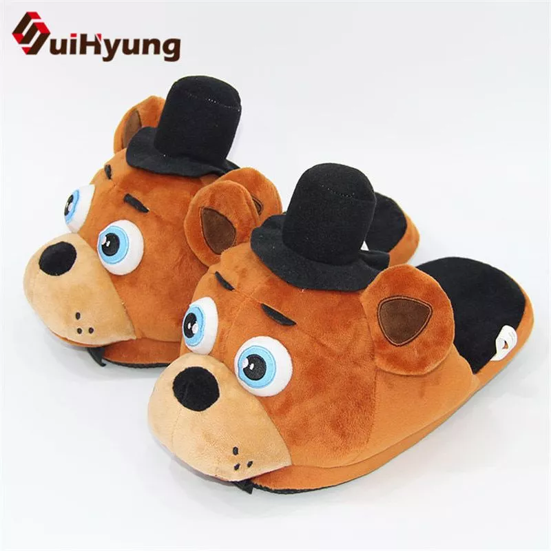 pantufa five nights at freddys adulto engracado dos desenhos animados chinelos de 2020 alta quanlity feminino senhora elegante a céu aberto borboleta pingente longo corrente colar acessórios camisola colar jóias