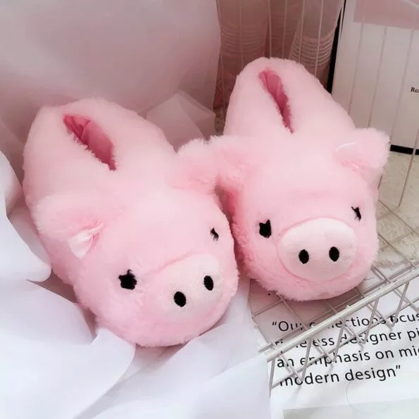 pantufa-rosa-porco-chinelo-codigo-conforto-casal-pacote-salto-rosa-porco-chinelos-ins