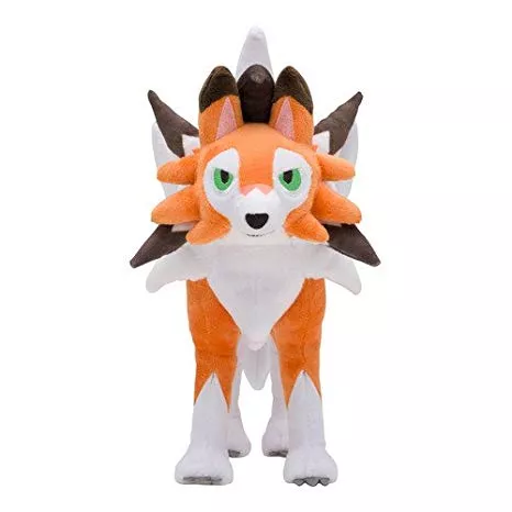 Pelúcia 1 Peça Anime Pokemon Lycanroc 18cm