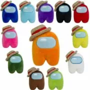 Pelúcia 10-30cm Among Us brinquedos de jogo kawaii recheado boneca presente de natal bonito amongus plushie para crianças do bebê
