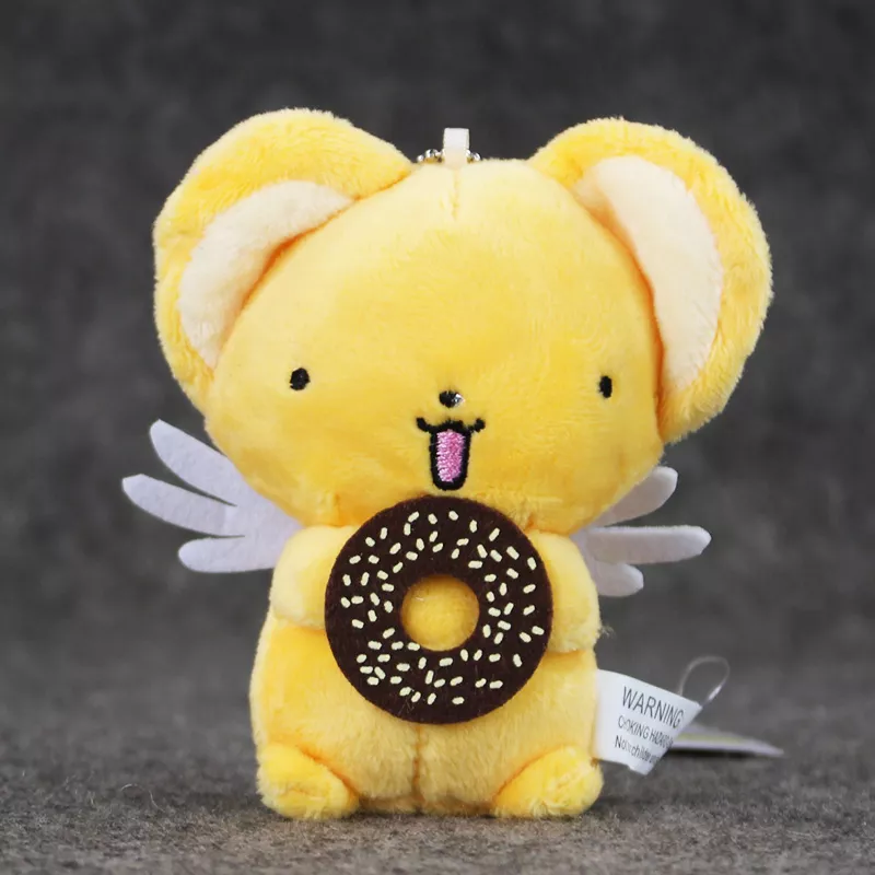 pelucia-10cm-anime-cardcaptor-sakura-kero-chaveiro-pingente-kero-com-donut
