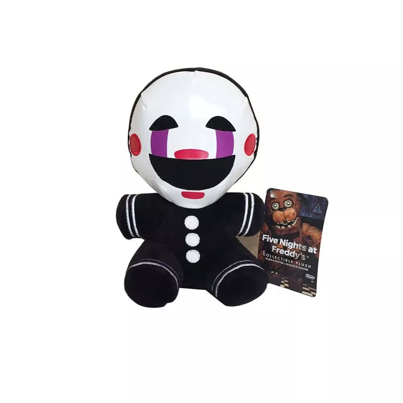 pelucia 18cm five nights at freddys 4 fnaf nightmare marionette stuffed plush toys 5 cor! Óculos de sol da forma crianças cos jogar jogo de ação brinquedos óculos quadrados com eva caso presentes para a menina do menino