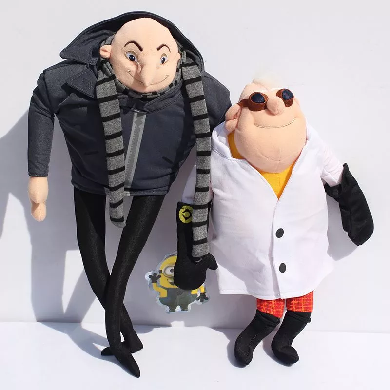 pelucia 2 pecas despicable me meu malvado favorito gru doutor nefario 38cm 33cm Pelúcia Marvel Disney Pixar Baymax Operação Big Hero 12cm