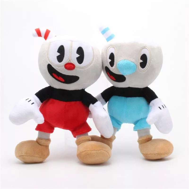 pelucia 25cm jogo de aventura cuphead brinquedo de pelucia mugman o diabo lendario Broche Zelda a lenda do esmalte pino escudo guerreiro distintivo ação aventura jogo fã colecionável distintivo jóias