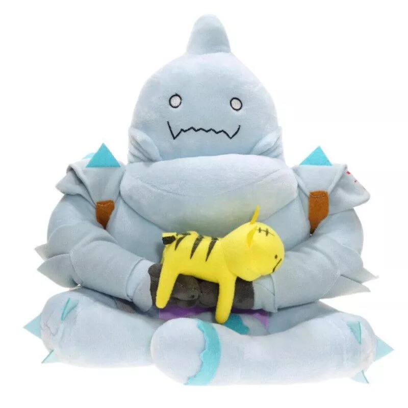 pelucia 30cm alphonse elric fullmetal alchemist robot toy plush macio stuffed boneca Round Cat bed Long Plush Super Soft Pet Bed Kennel Dog Cat Winter Warm Sleeping Bag Puppy Cushion Mat Portable Cat Supplies Mat