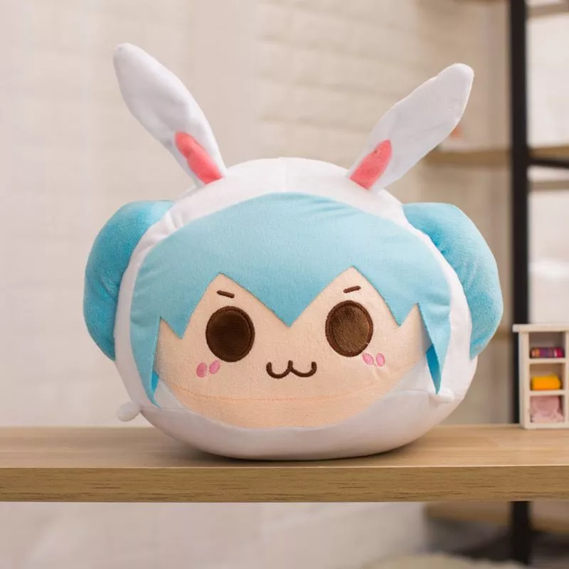 pelucia 30cm kawaii anime vocaloid hatsune miku travesseiros de pelucia brinquedo Cesta do cão do filhote de cachorro cama do gato do cão de estimação descanso cobertor respirável almofada do animal de estimação macio morno dormir esteira capa casa para cães gatos