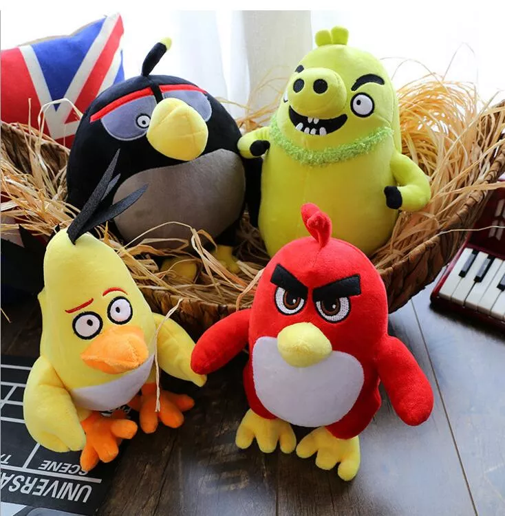 pelucia 4 pecas angry birds red chuck bomb leonard 20cm Pelúcia Plants vs. Zombies Zumbi #8 30cm