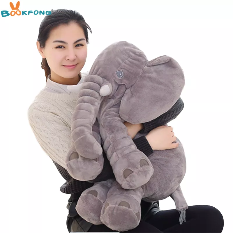 Pelúcia 40/60cm elefante infantil macio apaziguar elefante playmate calma boneca brinquedo do bebê elefante travesseiro brinquedos de pelúcia boneca recheada