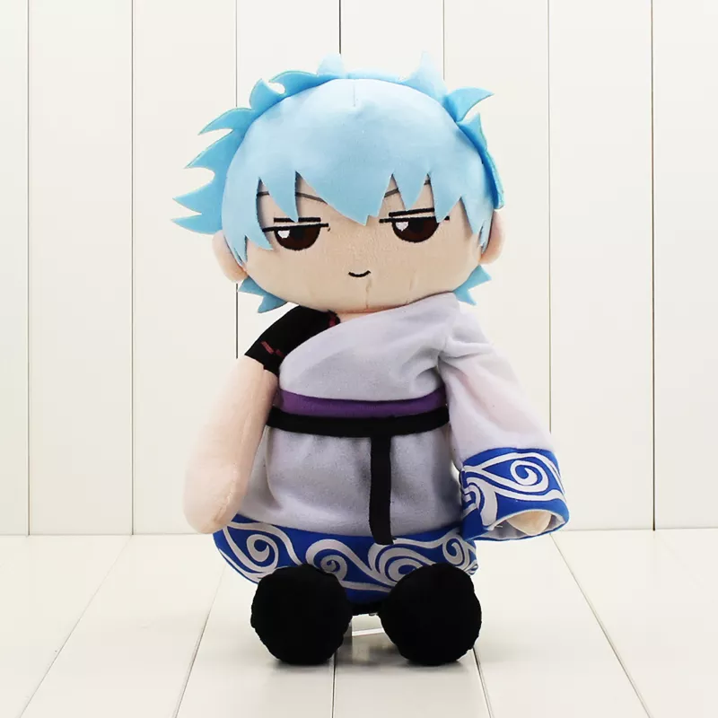 pelucia 45cm gintama brinquedo de pelucia gintoki sakata recheado boneca Pelúcia Crayon Shin Chan 35cm cosplay anime japonês maroto crayon recheado figura boneca de pelúcia brinquedos para presentes de natal