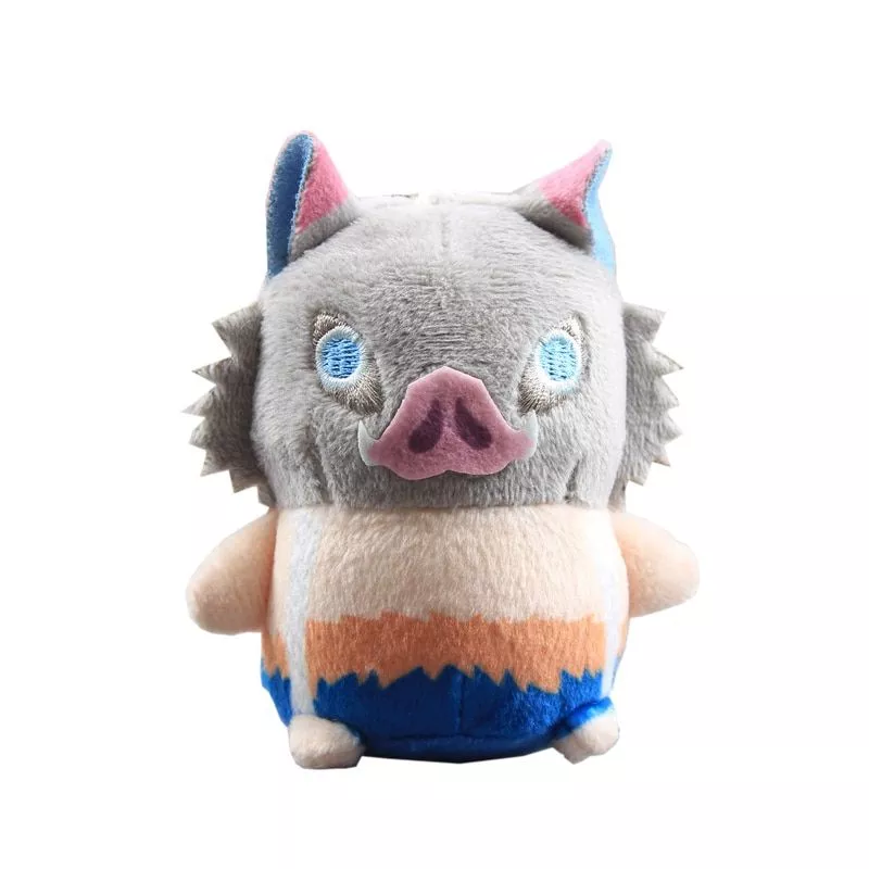 pelucia 9cm demon slayer inosuk brinquedos de pelucia boneca peluche japao desenhos Desenhos animados diversão pipoca em forma de bolsas de ombro feminino personalidade design pequena corrente crossbody saco menina bolsa sac a principal femme